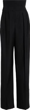 Dolce&Gabbana High Waist Virgin Wool Jacquard Straight Leg Pants
