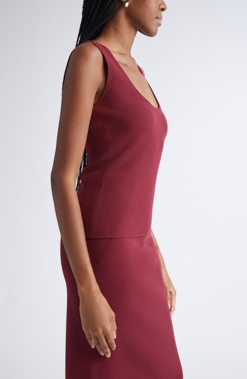 St John St. John Venezia Knit Tank In Red