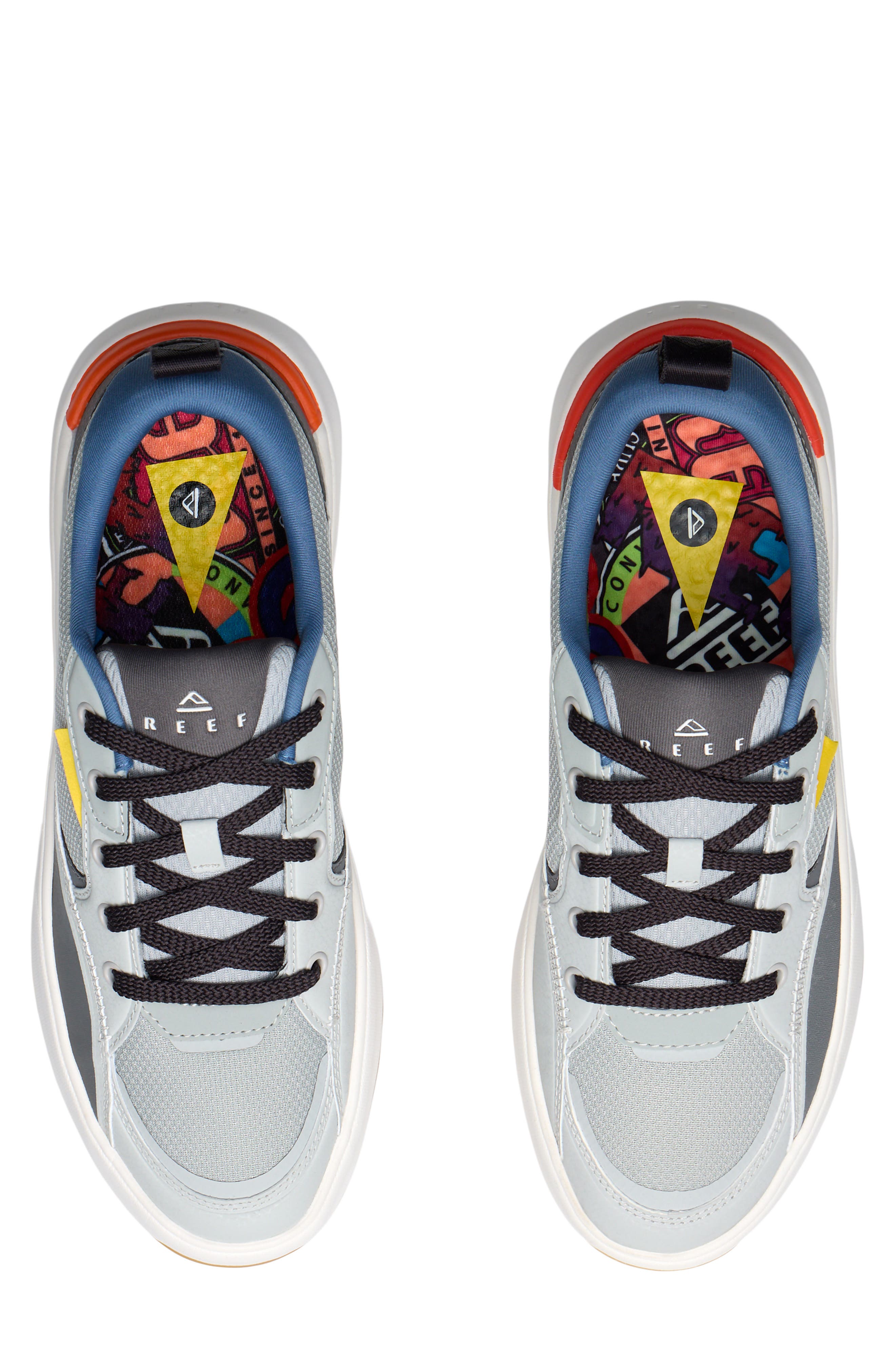Reef Fanning Sneaker, Alternate, color, Grey/Blue/Orange