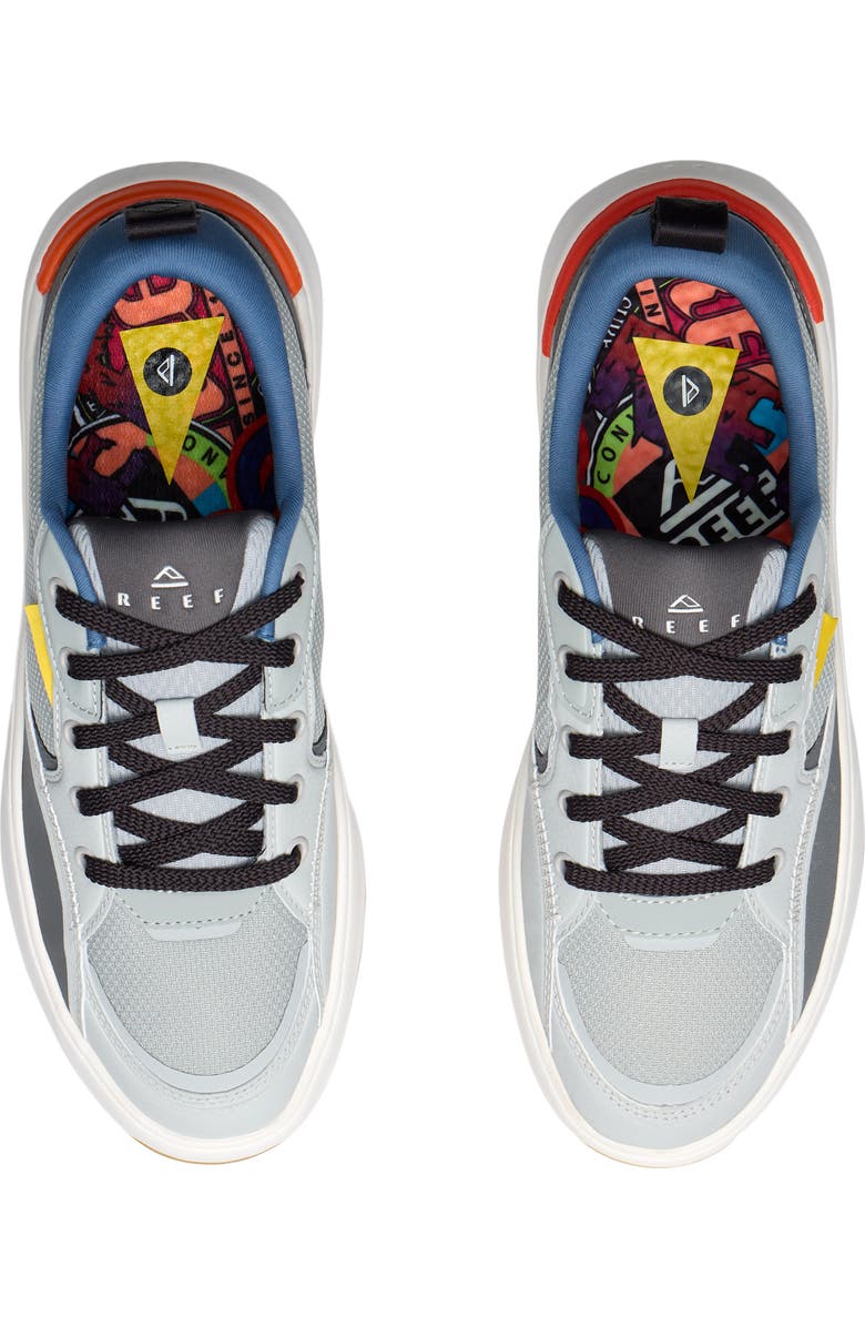 Reef Fanning Sneaker, Alternate, color, Grey/Blue/Orange