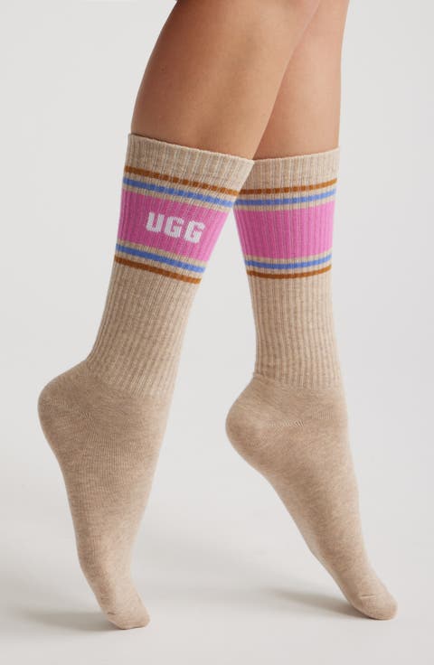 Jedlyn Varsity Cotton Blend Crew Socks