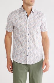 SOUL OF LONDON Stretch Cotton Sport Shirt