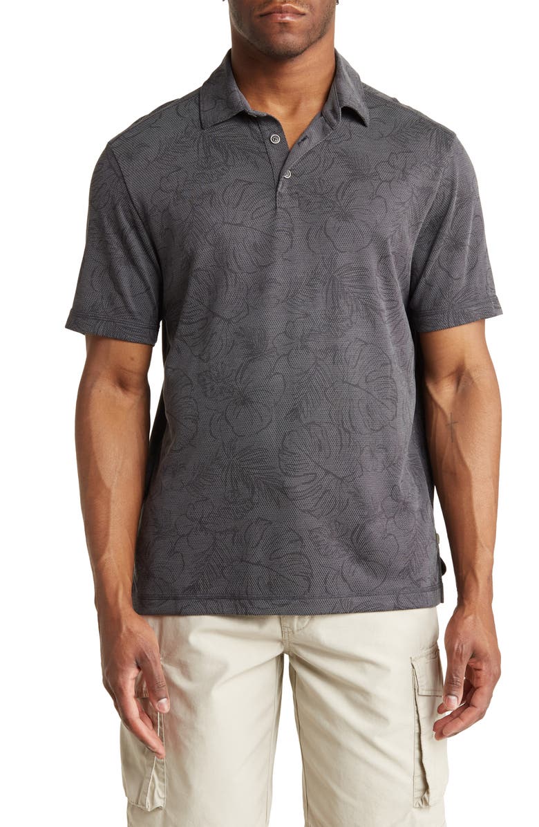 Tommy Bahama Sketched Floral Short Sleeve Polo, Main, color, 