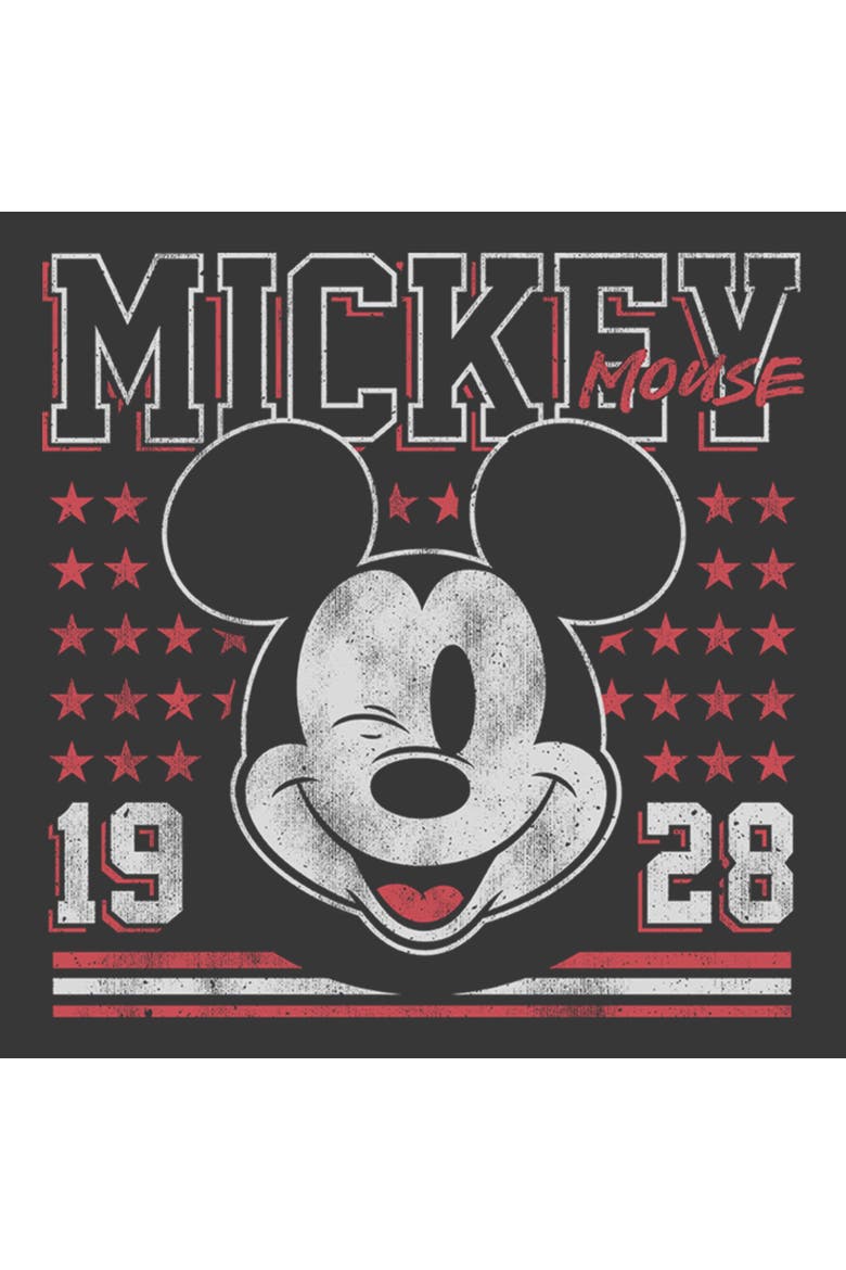 Boy's Mickey & Friends Retro 1928 Wink Face  Graphic T-Shirt, Alternate, color, Dark Heather