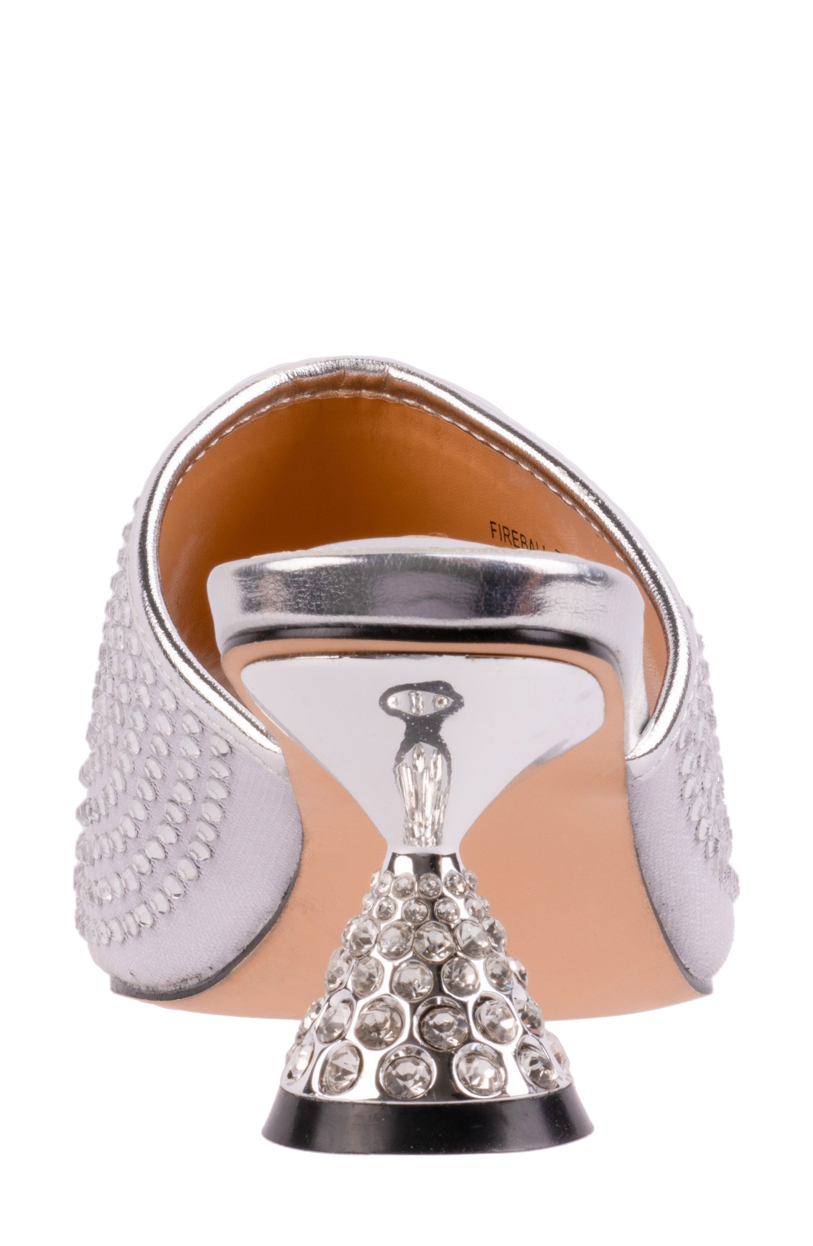 LADY COUTURE Rhinestone Slide Sandal, Alternate, color, Silver