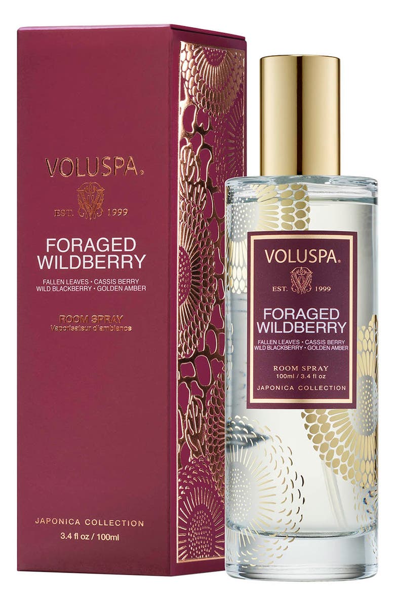 Voluspa Foraged Wildberry Room Spray, Main, color,