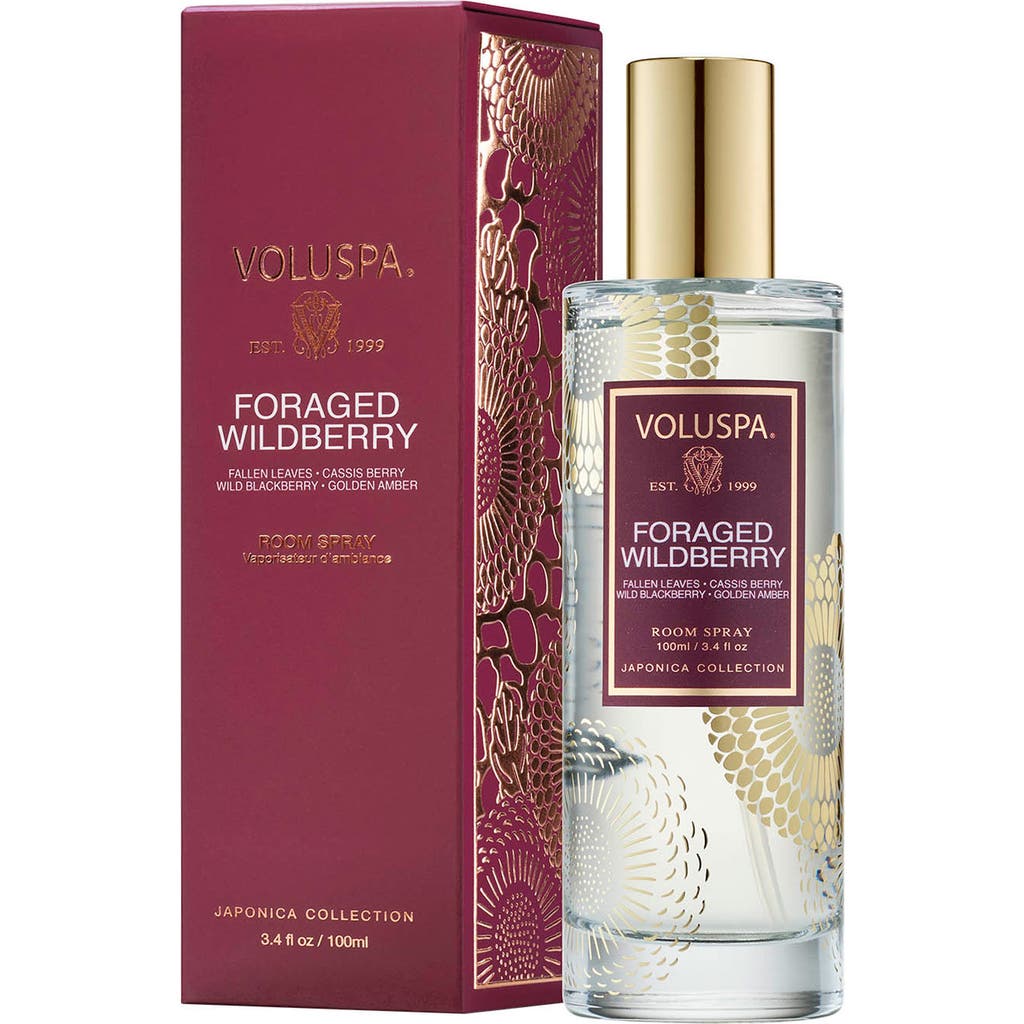Voluspa Foraged Wildberry Room Spray In Transparent