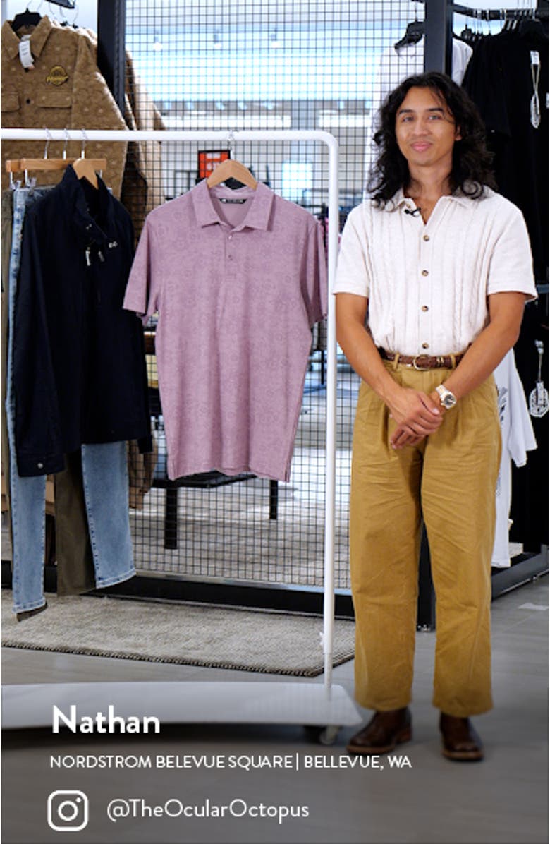 New Destination Floral Golf Polo, sales video thumbnail