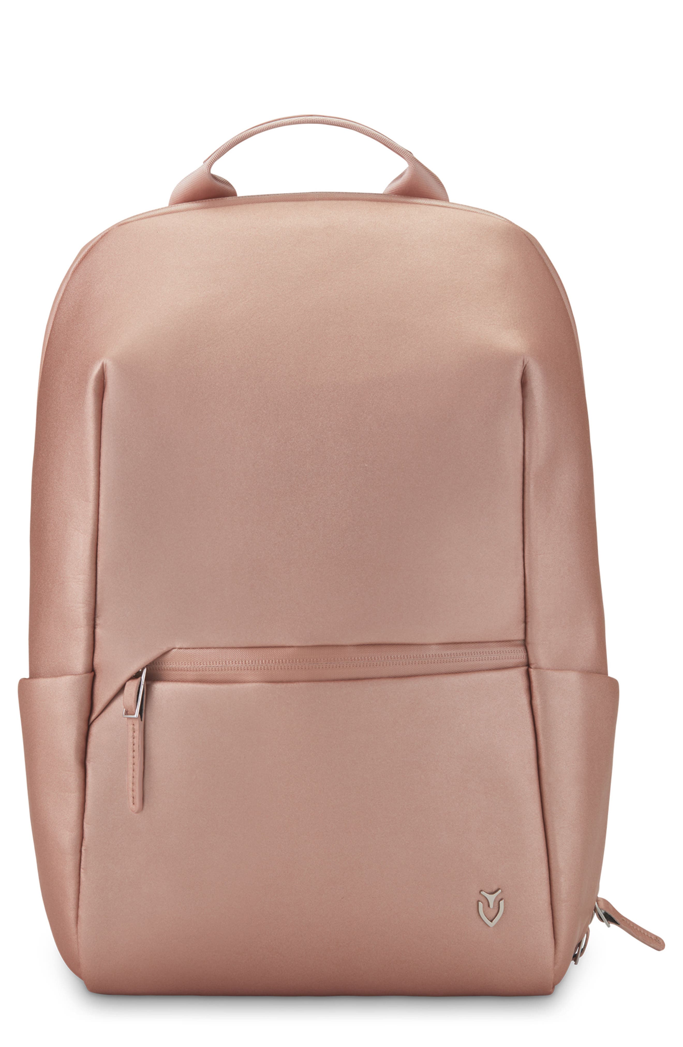 Signature 2.0 Lite Faux Leather Backpack, Main, color, ROSE GOLD