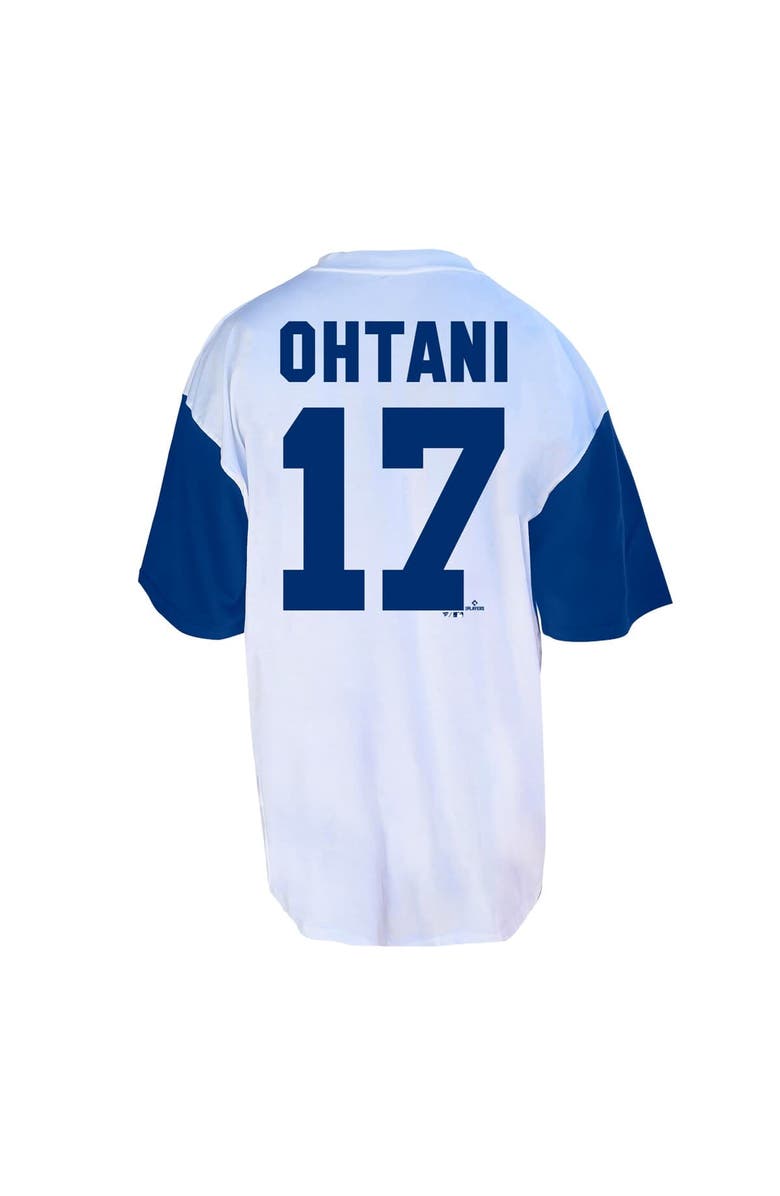 FANATICS Men's Profile Shohei Ohtani White/Royal Los Angeles Dodgers Big & Tall Player Name & Number T-Shirt, Alternate, color, White