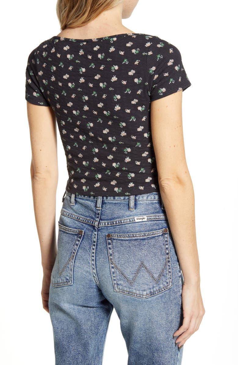 BDG Urban Outfitters Ditsy Floral Print Crop Top, Alternate, color,