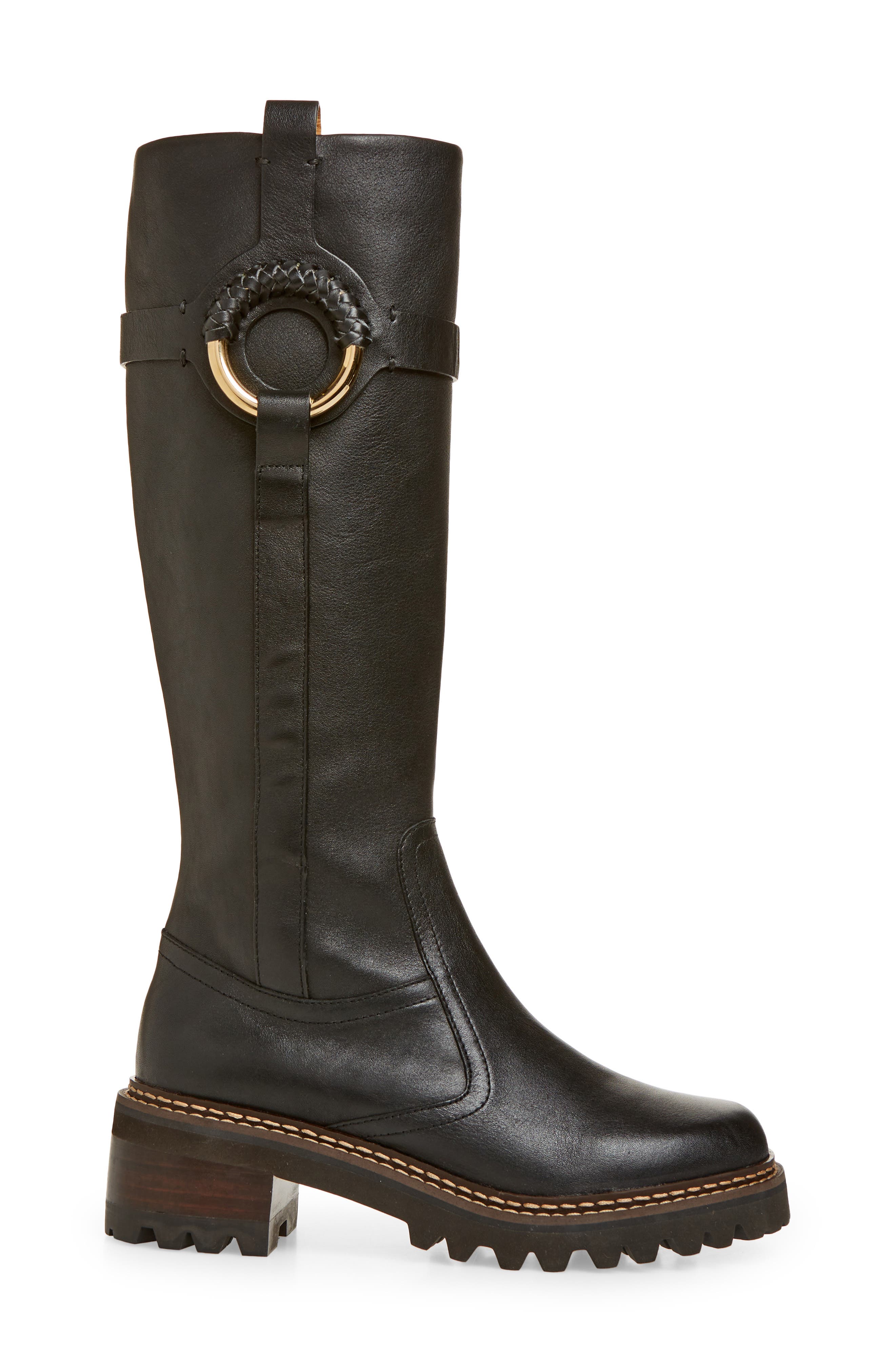 See by Chloé Hana Knee High Boot, Alternate, color, 