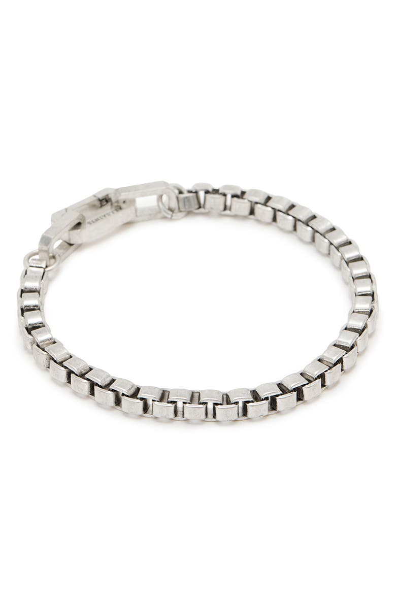 AllSaints Men's Box Chain Bracelet, Main, color, 
