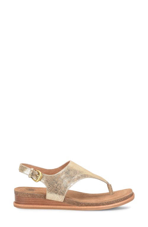 Söfft Penelope Slingback Wedge Sandal In Gold