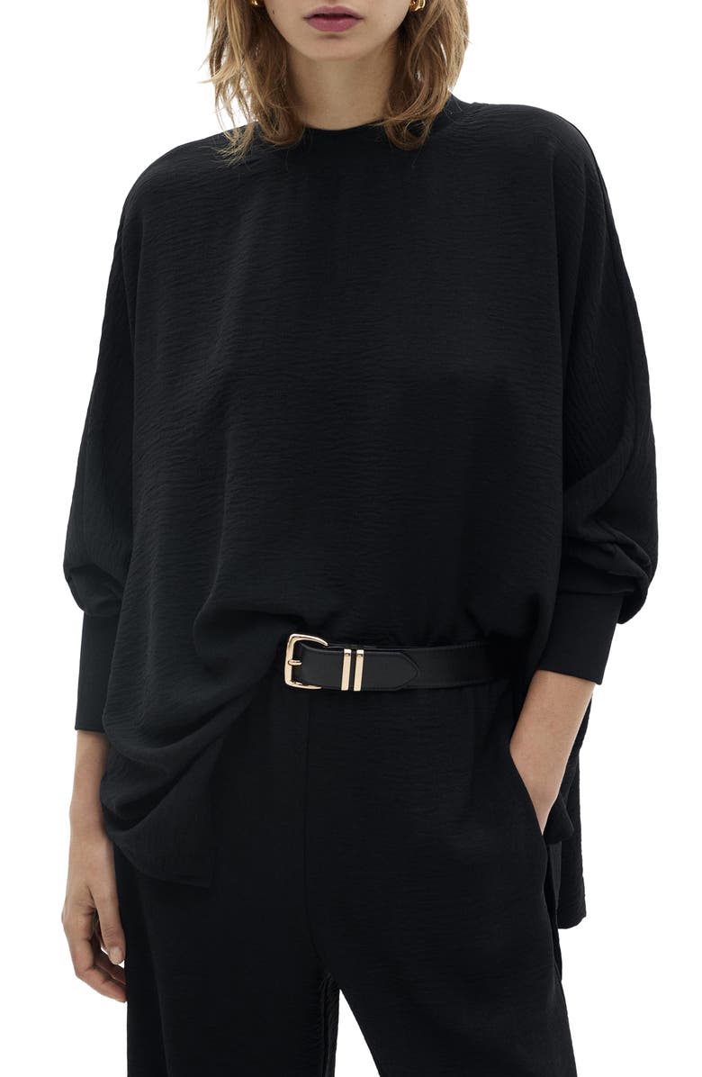 MANGO Oversize Longline Sweatshirt, Main, color, 