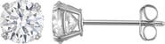 FZN 14k Gold Moissanite Stud Earrings
