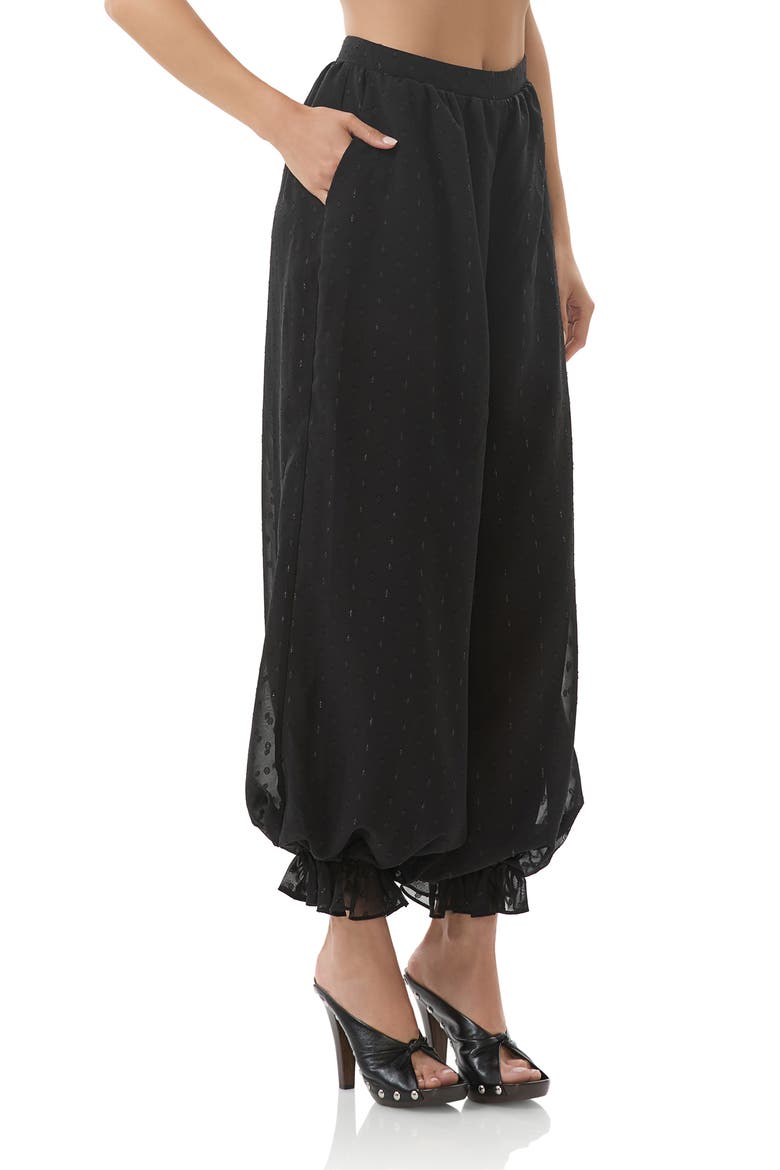 James Clip Dot Pants, Alternate, color, NOIR