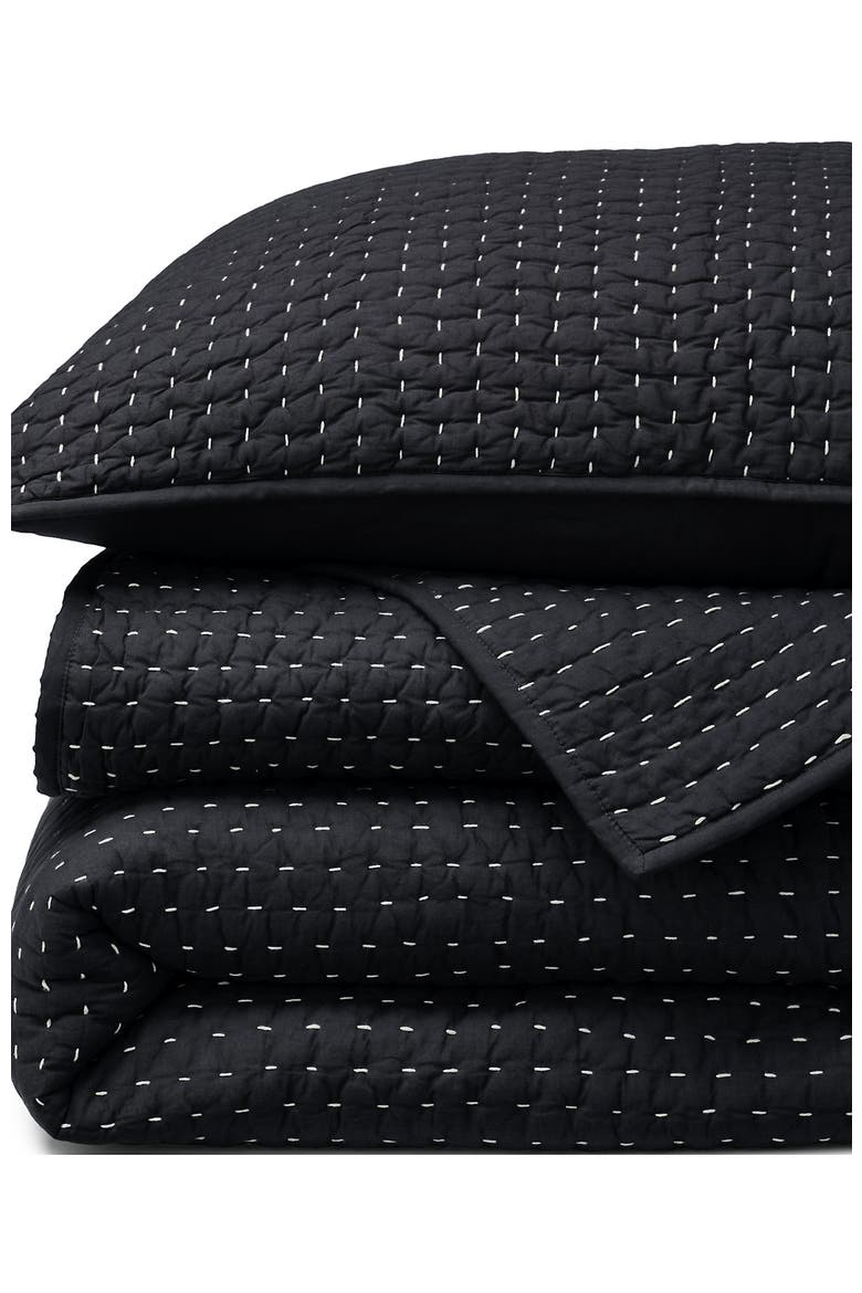 Seed Stitch Quilt, Main, color, Black Slate