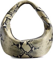 Khaite Medium Olivia Snakeskin Embossed Leather Hobo Bag
