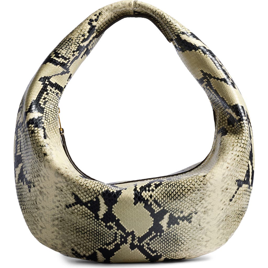Khaite Olivia Medium Snake-effect Leather Top Handle Bag In Animal Print