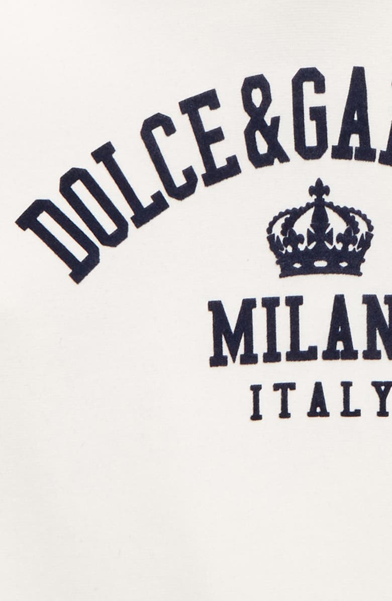 Dolce&Gabbana Kids' Logo Stretch Cotton Hoodie, Alternate, color, 