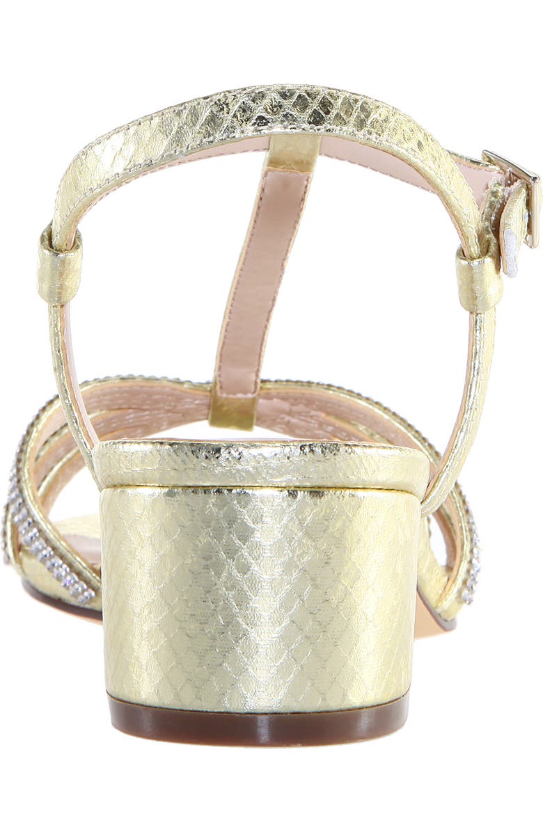 Nina Gwynn Strappy Snake Embossed Sandal, Alternate, color,