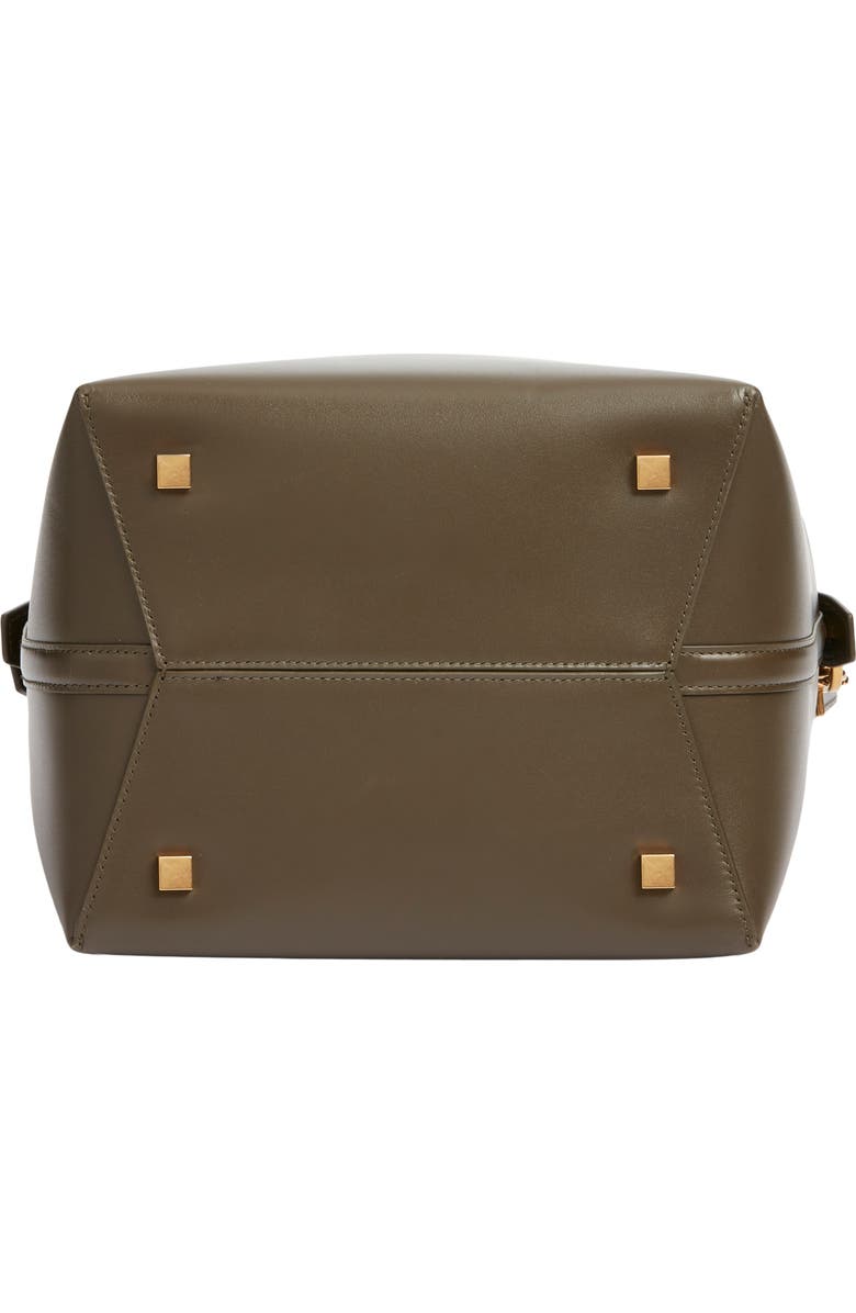 Saint Laurent Le 37 Leather Bucket Bag, Alternate, color, Deep Musk