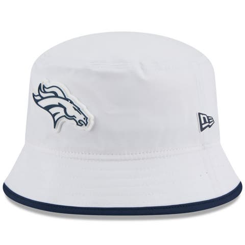 Men's New Era  White Denver Broncos 2025 NFL Training Camp Stretch Bucket Hat