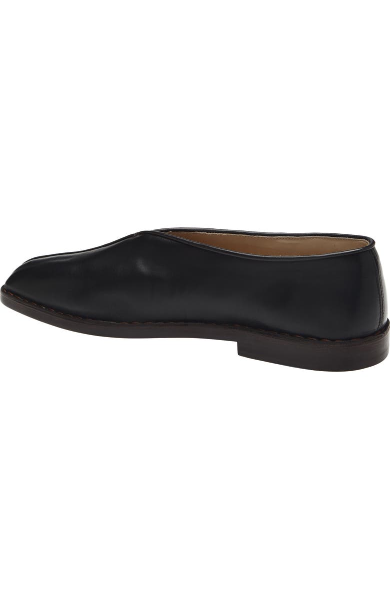 Lemaire Piped Leather Loafer, Alternate, color, Black/ Dark Chocolate