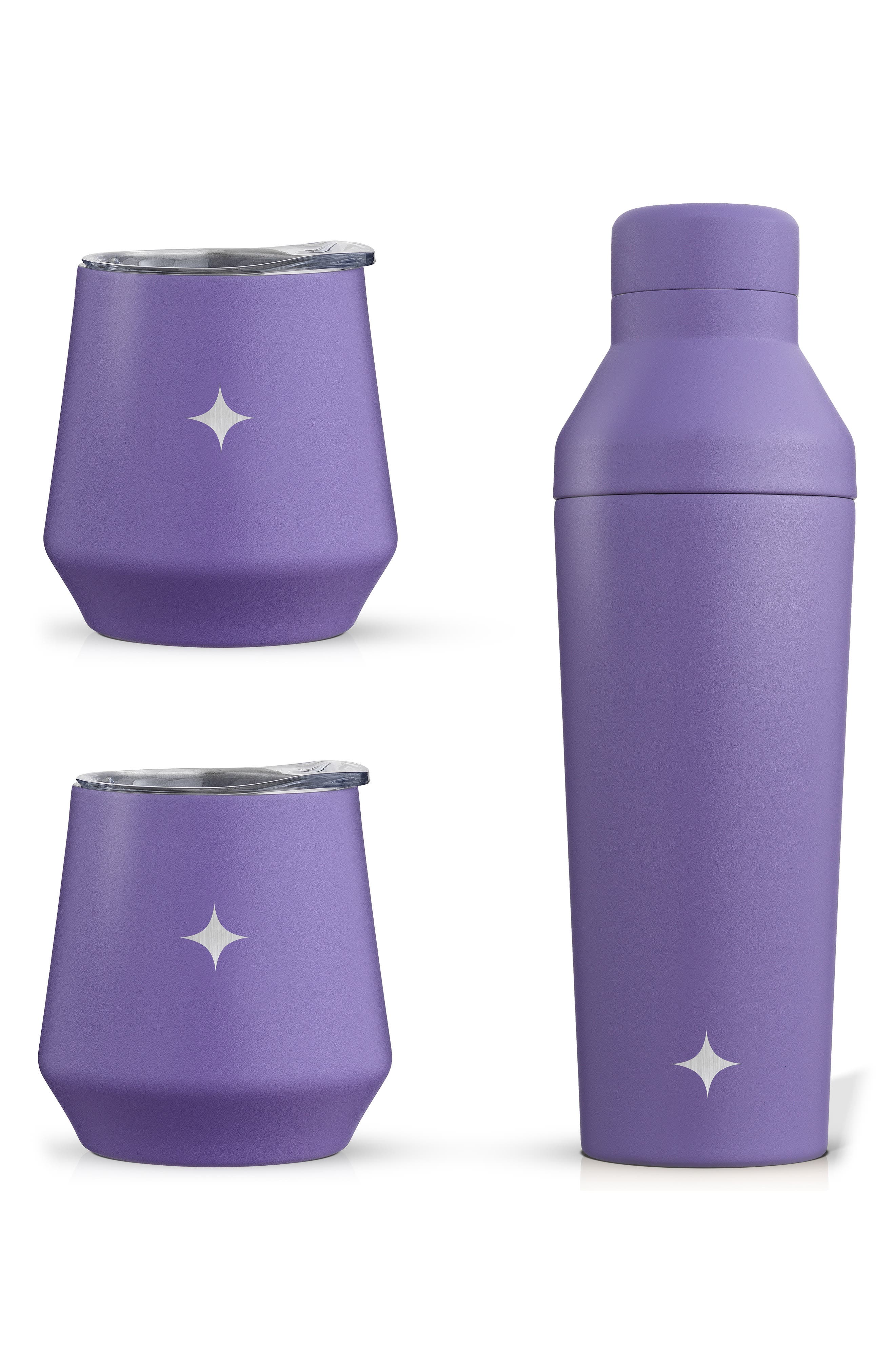 Stainless Steel Cocktail Shaker & Travel Cup Set