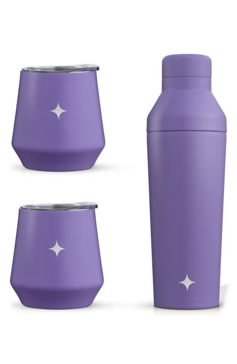 Stainless Steel Cocktail Shaker & Travel Cup Set