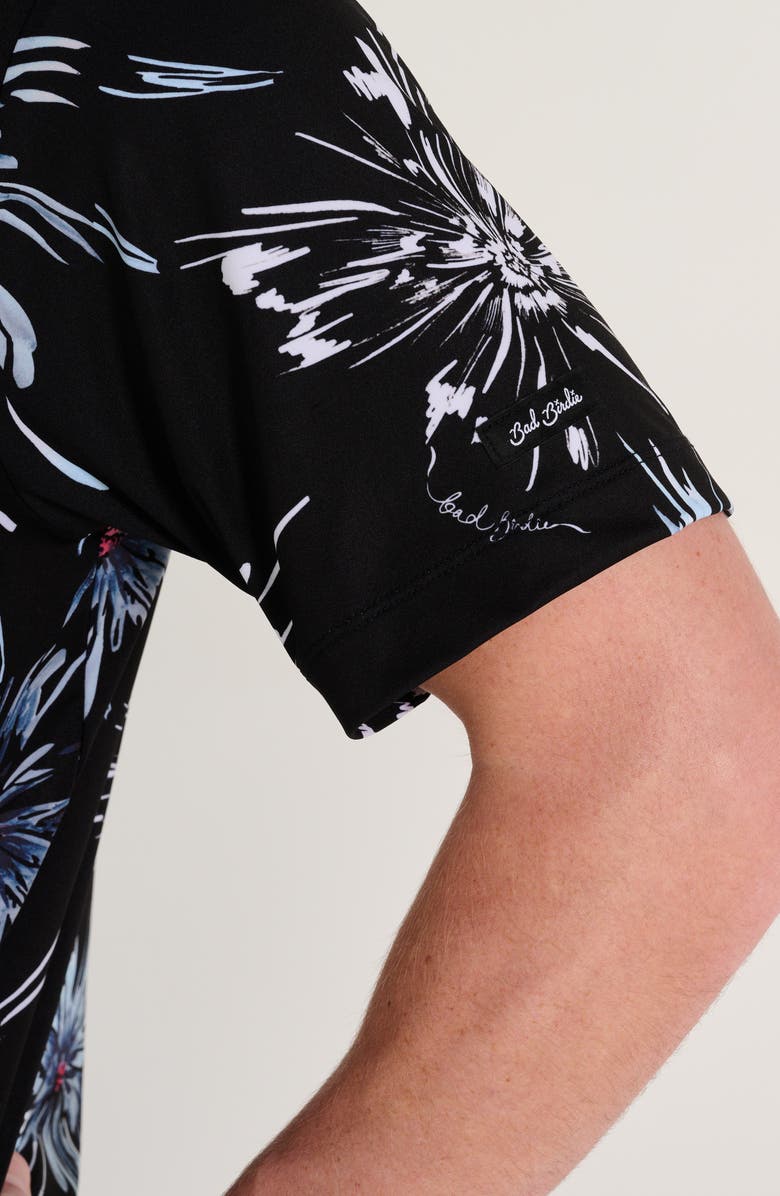 Bad Birdie Core Pistol Pete Floral Performance Golf Polo, Alternate, color, 