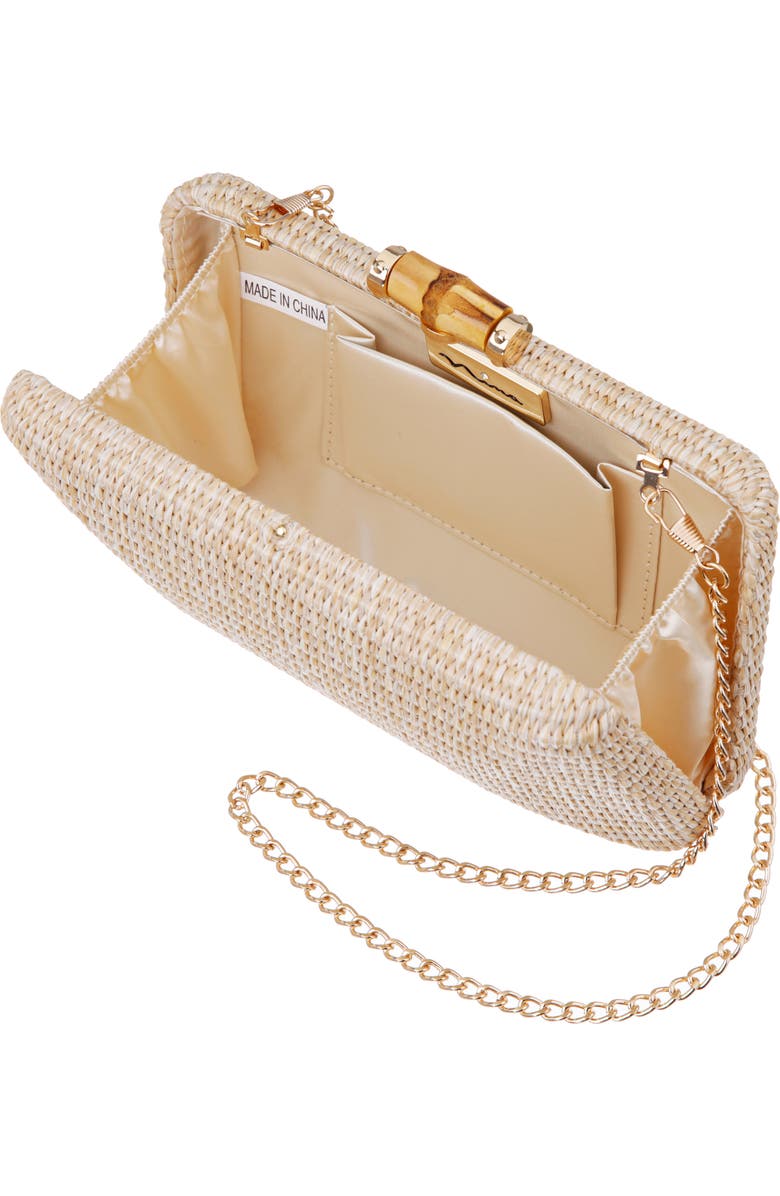 Nina Malia Frame Clutch, Alternate, color,