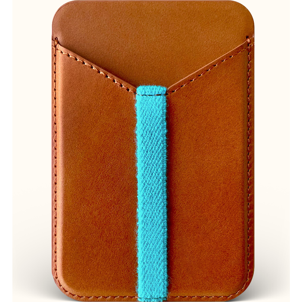 Bluebonnet The Minimalist Magsafe Card Wallet In Brown