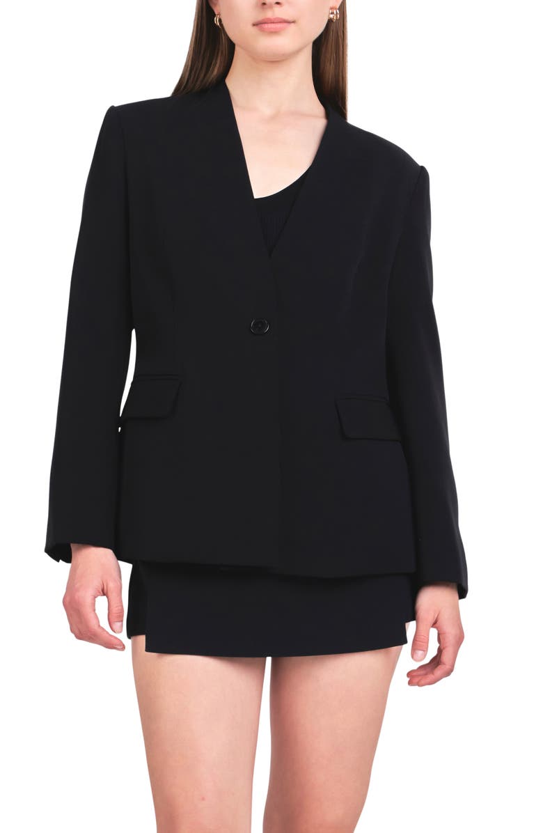 Endless Rose Fitted Sash Blazer, Alternate, color, Black