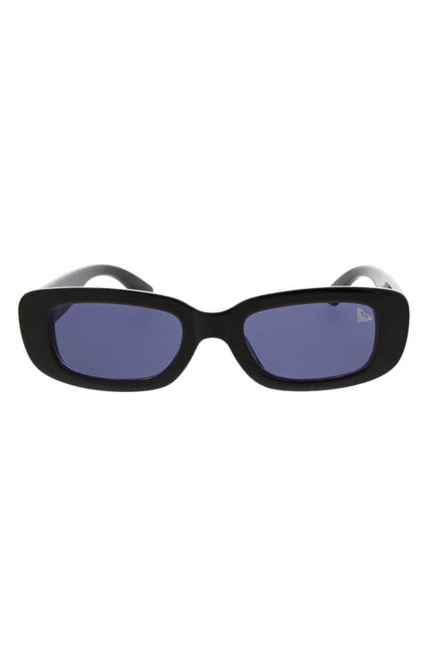 53mm Slim Oval Sunglasses