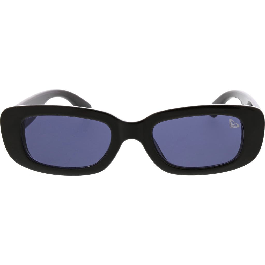 Roxy 53mm Slim Oval Sunglasses In Black
