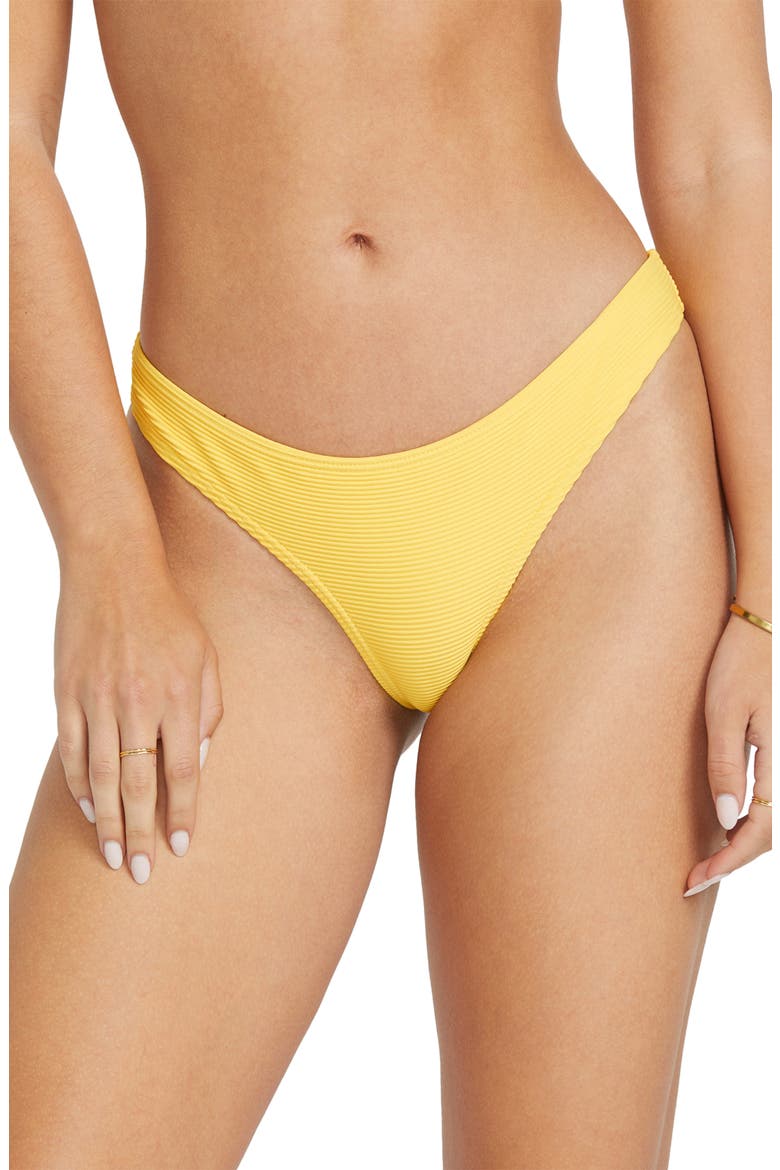 Cocoa Tanlines High Cut Bikini Bottoms, Alternate, color, SUNBURST
