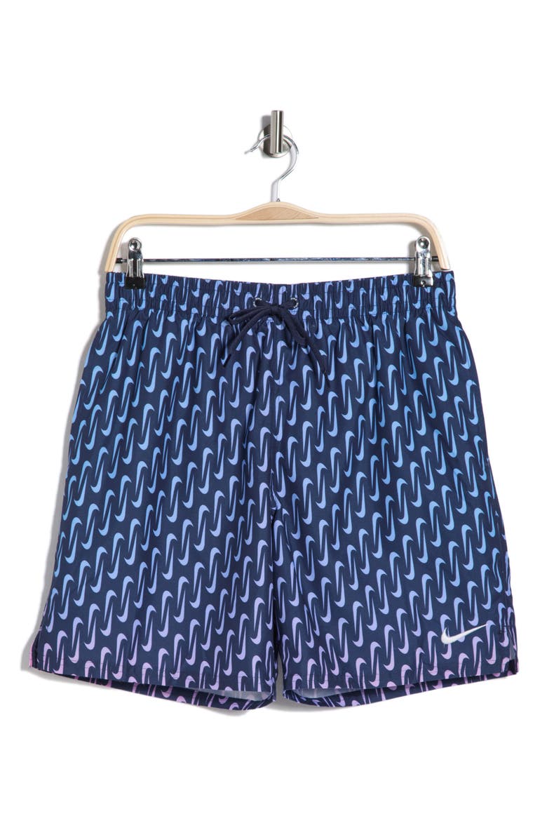 7-Inch Breaker Swoosh Swim Shorts, Alternate, color, MIDNIGHT NAVY