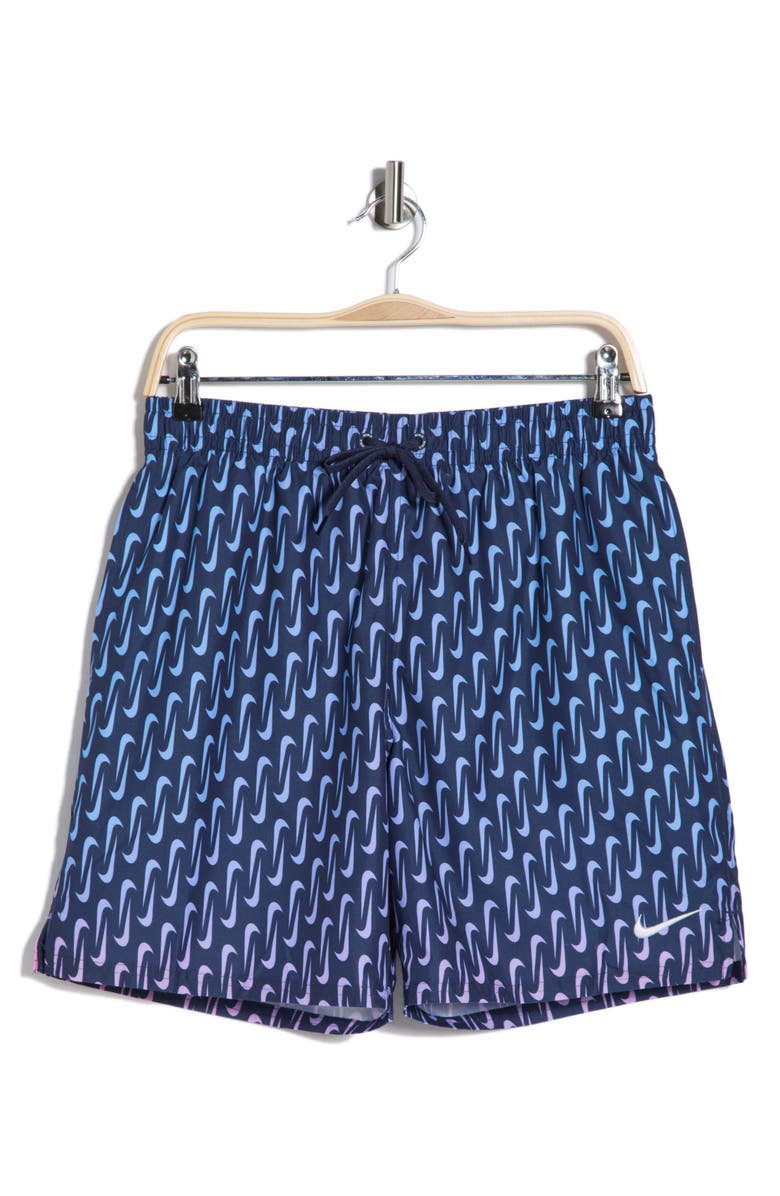 Nike 7-Inch Breaker Swoosh Swim Shorts, Main, color, 