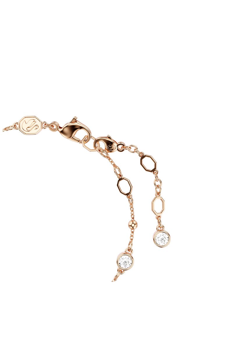 Imber Crystal Station Bracelet, Alternate, color, ROSE GOLD/ WHITE