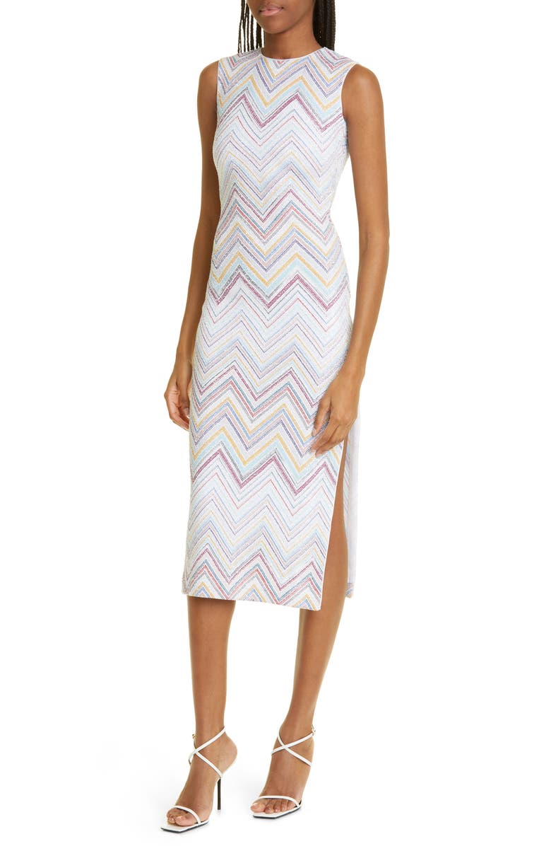 Missoni Sequin Zigzag Sweater Dress, Alternate, color,
