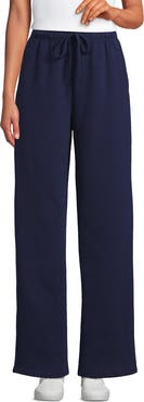 Lands' End Serious Sweats High Rise Relaxed Straight Leg Pants