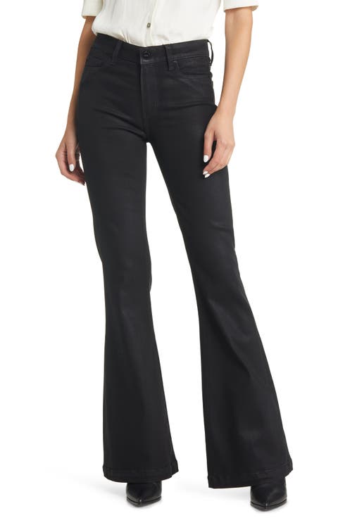 Women's Genevieve High Waist Flare Jeans (Black Fog Luxe Coating)