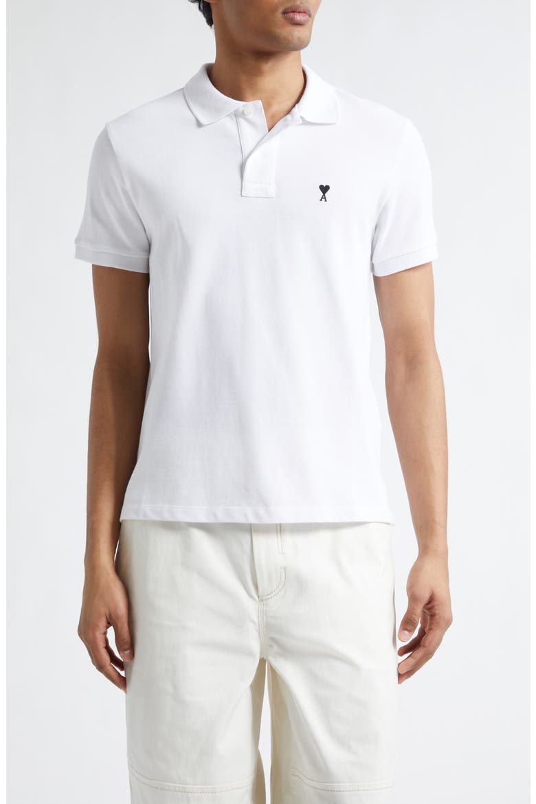 Ami de Coeur Embroidered Cotton Piqué Polo (Men) | Nordstrom