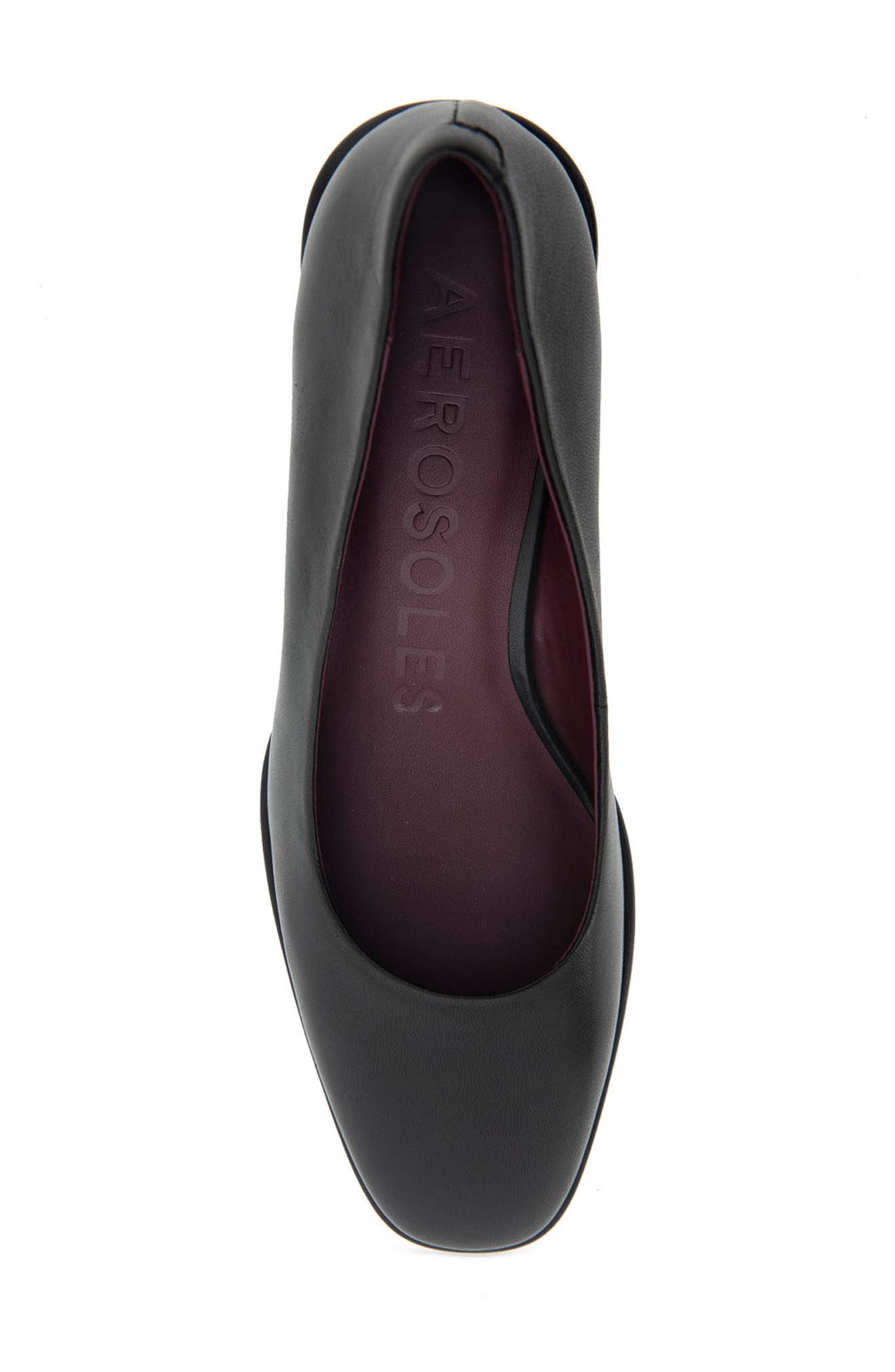 Aerosoles Alae Block Heel Pump, Alternate, color, Black Leather