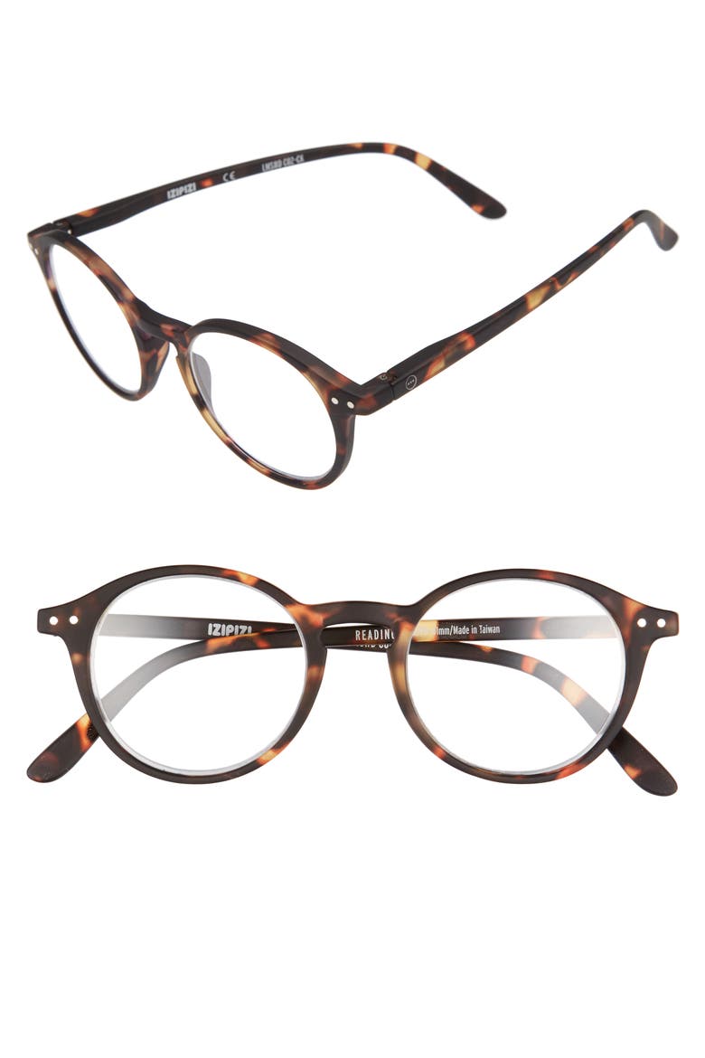 #D 48mm Pantos Reading Glasses, Main, color, TORTOISE