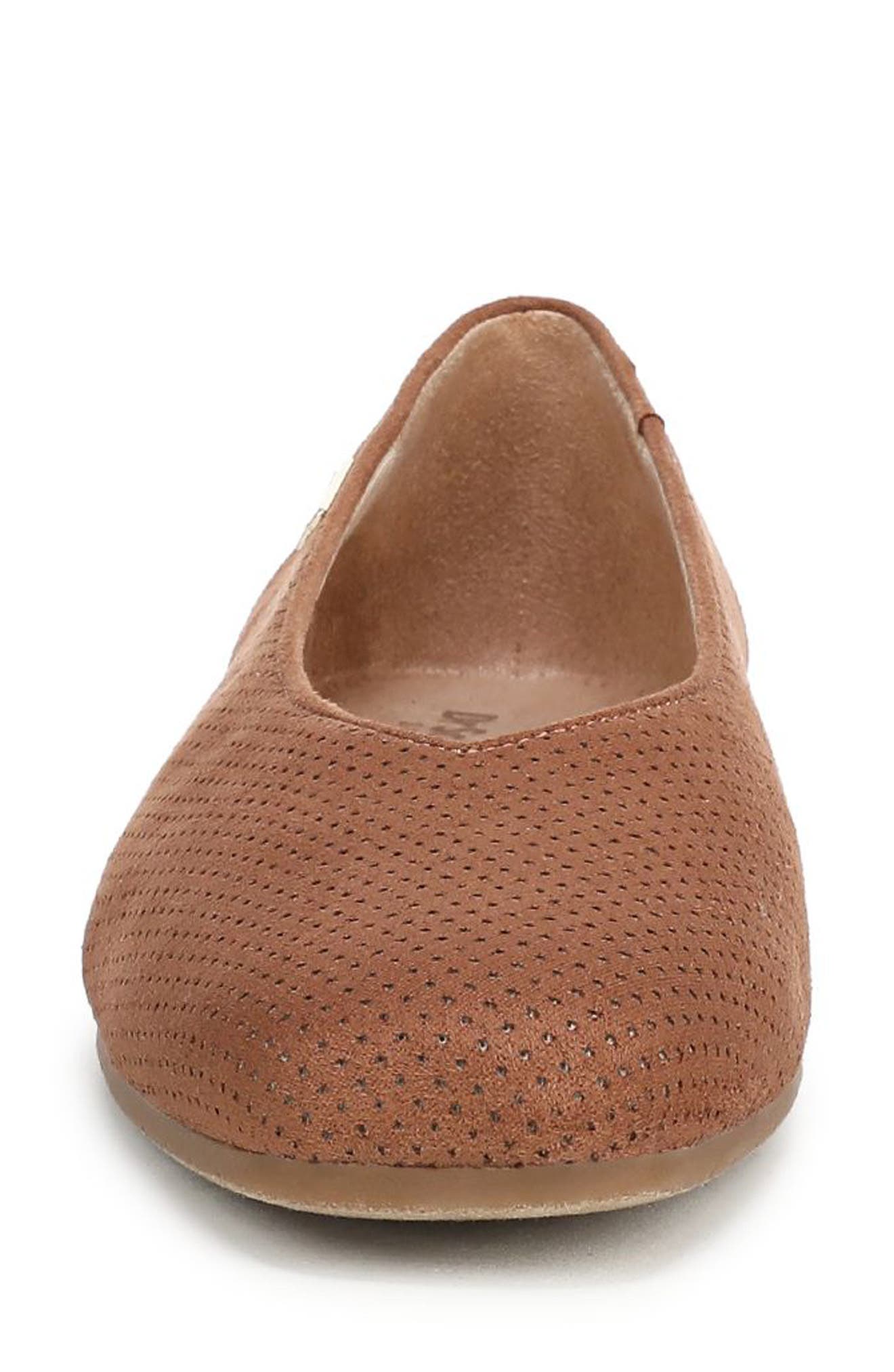 Violet Flat, Alternate, color, CAMELOT BROWN FABRIC