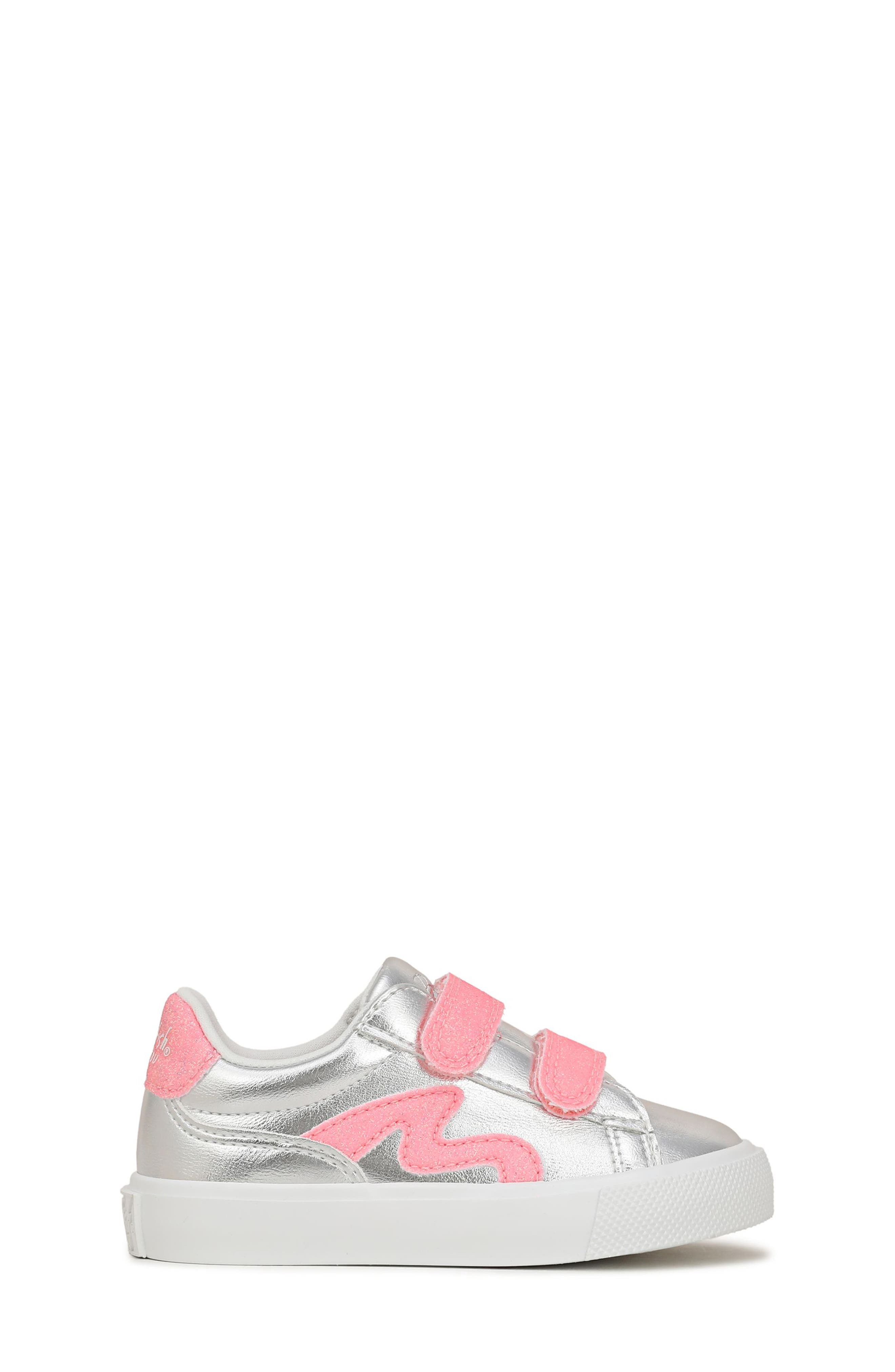 Blowfish Malibu Kids' Vice Sneaker, Alternate, color, Silver/ Pink