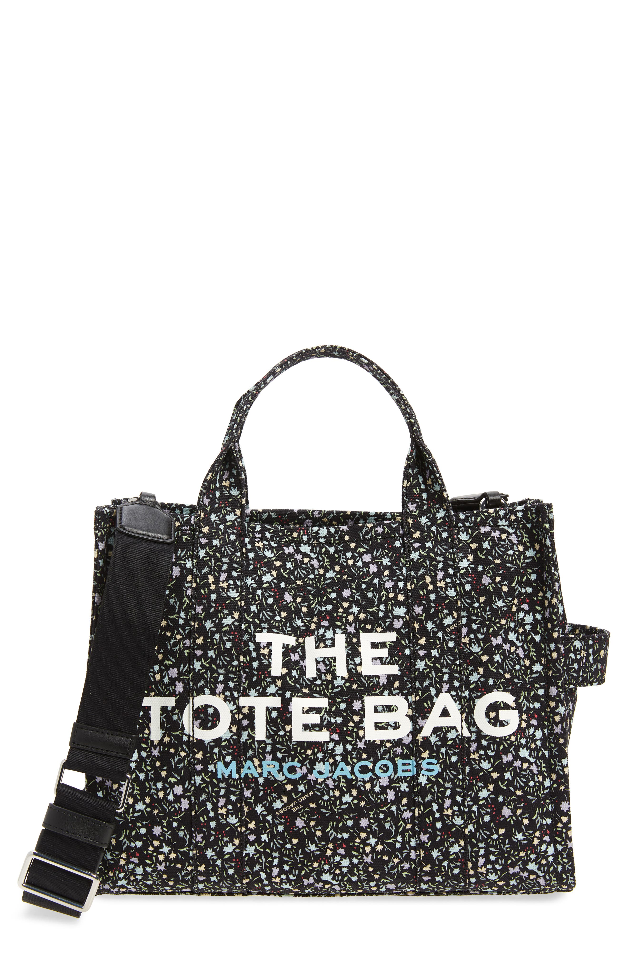 Marc Jacobs Medium Traveler Ditsy Floral Canvas Tote, Main, color, 